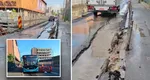 Drum surpat în zona Piața Obor. O stradă întreagă, care arată ca după război, se închide pentru reparații