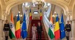 Nicuşor Dan, întâlnire istorică cu preşedinta Indiei, Droupadi Murmu. Un militar a leşinat la intonarea imnurilor VIDEO