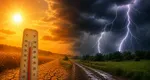 Prognoza meteo. Caniculă, furtuni violente şi grindină. Maxime de 34 de grade Celsius