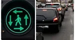 Ce semnifică semaforul cu un pieton înconjurat de săgeți verzi. Mulți șoferi nu știu ce să facă în astfel de intersecții