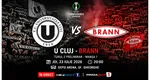 LIVE U Cluj – Brann ONLINE VIDEO în Conference League. Unde se joacă meciul şi cine îl transmite în direct la TV