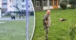 Un urs a fost tranchilizat și capturat în curtea unui liceu din Sibiu, după ce autoritățile l-au fugărit timp de două ore prin centrul orașului