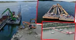 Pericolul de la Cernavodă nu a trecut. Barjele scufundate în Dunăre s-ar putea disloca: „Se poate diminua, sau chiar anula, redirecționarea debitului suplimentar”