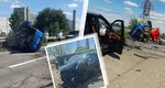 Accident teribil în judeţul Brăila! Doi morţi şi patru răniţi după ce un autoturism s-a ciocnit frontal de un microbuz