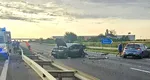 Două accidente pe autostrada București-Pitești, în același loc, dar pe sensuri diferite. Patru oameni au fost răniți
