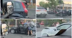 Accident rutier în lanț, în București. Un tânăr de 17 ani, băut și fără permis de conducere, a intrat cu mașina în alte cinci vehicule