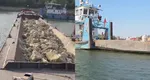 Ultimele două barje au fost scufundate în Dunăre. Operațiunea a fost finalizată în șapte ore VIDEO