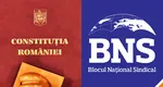 BNS cere referendum național pentru schimbarea Constituției. Sindicaliștii cer reglementarea stării de alertă: „România trebuie să poarte această discuție înainte de următoarea criză”