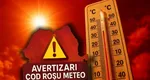 ANM, anunț privind vârful codului roșu de caniculă. Unde sunt așteptate cele mai ridicate temperaturi