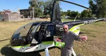 Cătălin Botezatu a aterizat cu elicopterul la un eveniment ţinut la Bacău. „Să nu vin eu să o văd pe iubita mea, Lore?”