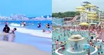 Imagini rare din Coreea de Nord. Mii de turiști s-au îngrămădit la plajă pentru a se răcori din cauza temperaturilor caniculare. Conducerea de la Phenian recomandă consumul de carne de câine pentru a face față căldurii VIDEO