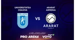 Universitatea Craiova – Ararat Armenia 1-1. Misiune grea pentru olteni de a ajunge în grupele Europa League