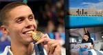 Casa lui David Popovici are piscina semiolimpică la scară. Declarațiile făcute de sportiv la întoarcerea în România