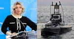Federația Rusă susține că drona maritimă distrusă de România lângă Neptun Deep era ucraineană: „Nu este prima dată când românii se confruntă pe teritoriul lor cu obiecte periculoase fără proprietar provenite din Ucraina”