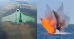 Alertă în Marea Neagră. Două drone cu posibilă încărcătură explozivă, distruse de Armata Română în zona Neptun Deep VIDEO