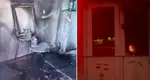 Explozie provocată de o mână criminală la un salon de frumusețe din Iași. Deflagrația a fost urmată de un incendiu