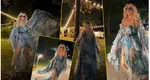 Loredana Groza nu se uită la bani. Apariție wow într-o rochie îndrăzneață, care costă o mică avere. Trena uriașă și accesoriile completează ținuta scumpă VIDEO
