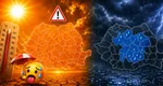 ANM: Temperaturile se schimbă în weekend! Cod portocaliu de caniculă în mai multe zone din țară și cod galben de averse în Transilvania și Moldova