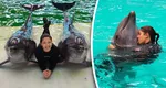 Meseria practicată doar de patru persoane din România. Monica Bogdan povestește cum a ajuns instructor de delfini: „Unora le place să fie mângâiați și alintați, alții n-au stare”