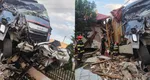 Accident violent într-o comună din Vaslui. Un TIR a intrat în două gospodării și aproape a distrus o casă GALERIE FOTO
