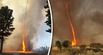 Europa se confruntă cu fenomenul tornadelor de foc. Incendiile de vegetație sunt tot mai greu de contracarat
