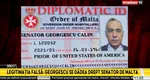 Călin Georgescu se dădea senator de Malta. Dezvăluiri exclusive din dosarul DIICOT