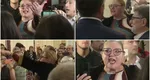 Diana Șoșoacă, circ pe holul Parlamentului înaintea votului pentru învestirea Guvernului Mureșan: „O râmă care se târăște la picioarele Ursulei”. Europarlamentarul s-a răfuit și cu jurnaliștii: „Presa ar trebui să fie câinele de pază al democrației, nu al trădătorilor”