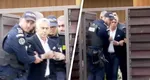 Primele imagini cu Călin Georgescu în cătuşe. Poliţia nu l-a lăsat să ridice mâinile