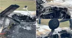 Incident aviatic pe Aerodromul din Iași. Un avion de mici dimensiuni s-a prăbușit și a luat foc, pilotul a fost transportat la spital