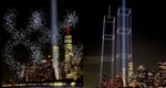 Moment emoționant la New York. Turnurile Gemene au fost recreate cu drone iluminate, la 25 de ani de la atentatele de la 11 septembrie