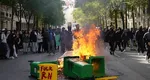 Învățâmântul din Franța, blocat de protestele violente. Sute de licee și-au suspendat cursurile