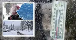Alertă de la ANM! Cod GALBEN și PORTOCALIU. Ploi puternice și ninsori în mai multe zone, până luni dimineață