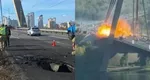Podul din nordul Kievului, atacat din nou de forțele ruse. Este a doua lovitură în doar două zile VIDEO