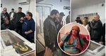 Imagini de la priveghiul Zenobiei Duduianu. Tzancă Uraganu, Narcis de la Bărbulești și Florin Salam au cântat la căpătâiul femeii