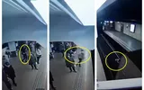 Femeie împinsă în faţa metroului, la Bruxelles. Tragedia, evitată în ultimul moment. VIDEO