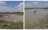 Scene dramatice în judeţul Neamţ! Un tânăr a sărit în apele râului Moldova să-şi salveze sora. Ea a fost salvată, el e căutat de scafandri