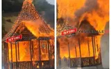 Incendiu puternic la o biserică din Maramureş. Altarul s-a făcut scrum FOTO