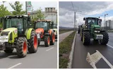 FOTO! Fermierii din România au blocat străzile cu zeci de tractoare în Satu Mare! Protest exact ca în Olanda! Au ajuns în culmea disperării și vor ajutor de la Guvern!