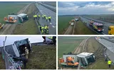 Autocar înmatriculat în România răsturnat pe o autostradă din Slovenia. Sunt cel puţin trei morţi și patru răniți