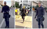 Jandarmeria își schimbă uniforma, dar năravul? Un bărbat tânăr a defilat prin centrul Capitalei îmbrăcat în noul echipament: „Uniformă cu atitudine, reacții pe măsură”