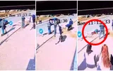 VIDEO Un bărbat din Timiș a plonjat într-o groapă cu asfalt proaspăt turnat, în timp ce mergea pe trotinetă. În zonă era amplasat un indicator de ocolire