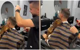 Câinele rămâne fidel pe viață! În timp ce un bărbat se tunde, câinele îl atacă pe frizer. VIDEO