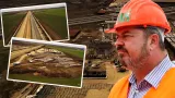 Umbrărescu turează motoarele. Tronsonul de autostradă pe care s-a turnat deja asfalt VIDEO