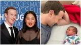 Mark Zuckerberg a devenit tată a treia oară. Primele imagini cu micuța Aurelia: „Bine ai venit pe lume”