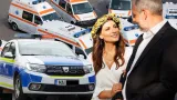 Ioana Ginghină, nuntă cu ambulanţă, soţ rănit grav de şampanie, şi mascaţi: „Au chemat vecinii poliţia de trei ori”