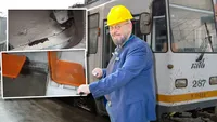 Piedone a descins în mizeria lui Nicușor Dan. 23 de tramvaie murdare și deteriorate au fost oprite din circulație