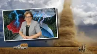 Florinela Georgescu, ANM: „Nu trebuie să excludem apariţia de tornade sau de trombe de uscat. Pot apărea supercelule”