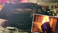 Tragedie înainte de Revelion! Doi tineri de 18 și 19 ani au murit arși de vii după ce s-au izbit cu mașina de peretele unei case
