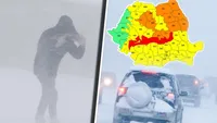 ANM a emis COD ROŞU. Furtună cu viscol puternic, care troieneşte zăpada