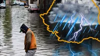 A început prăpădul, sunt averse, grindină, vijelii şi descărcări electrice. ANM a emis COD ROȘU și Portocaliu